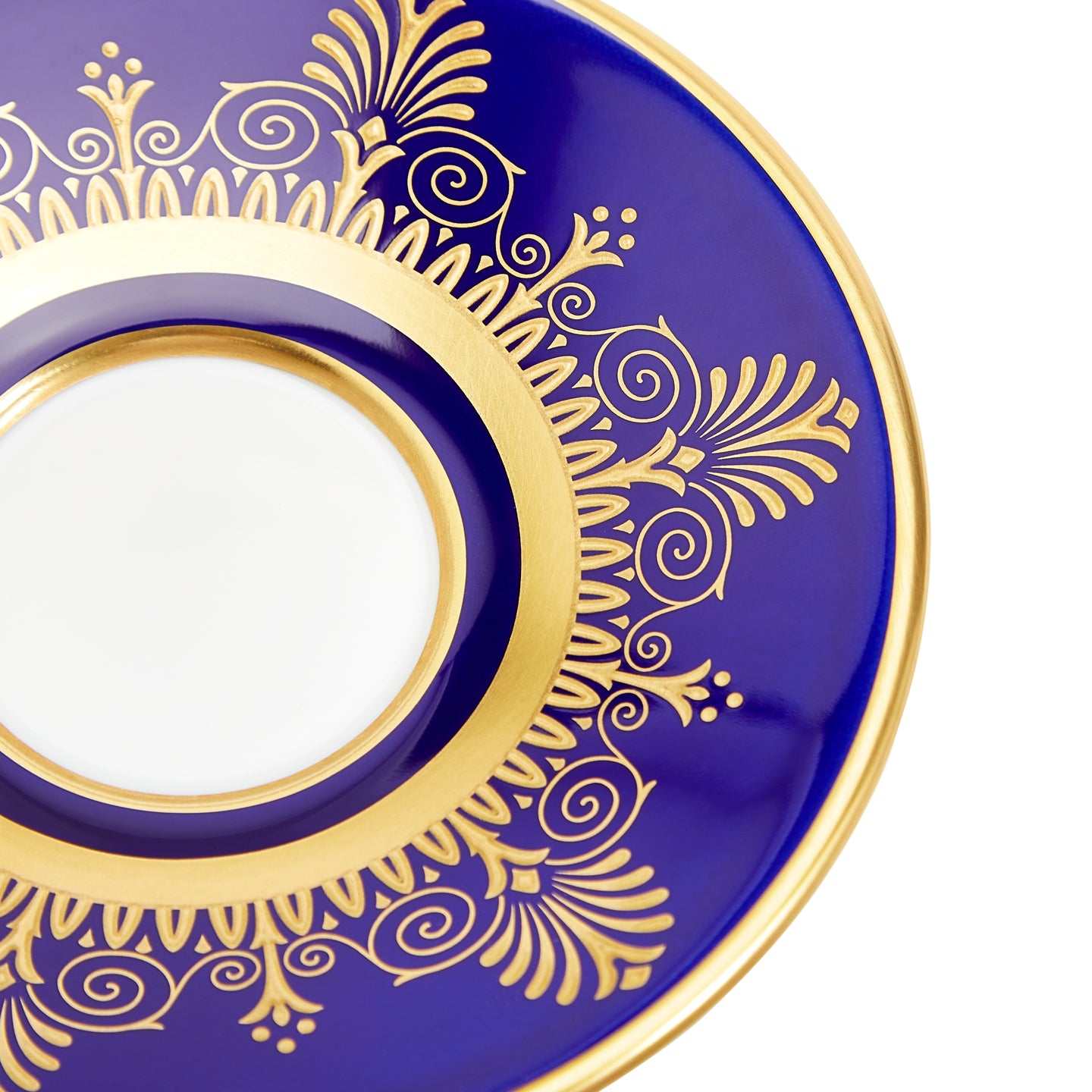 Wedgwood Anthemion Blue Coffee Cup and Saucer