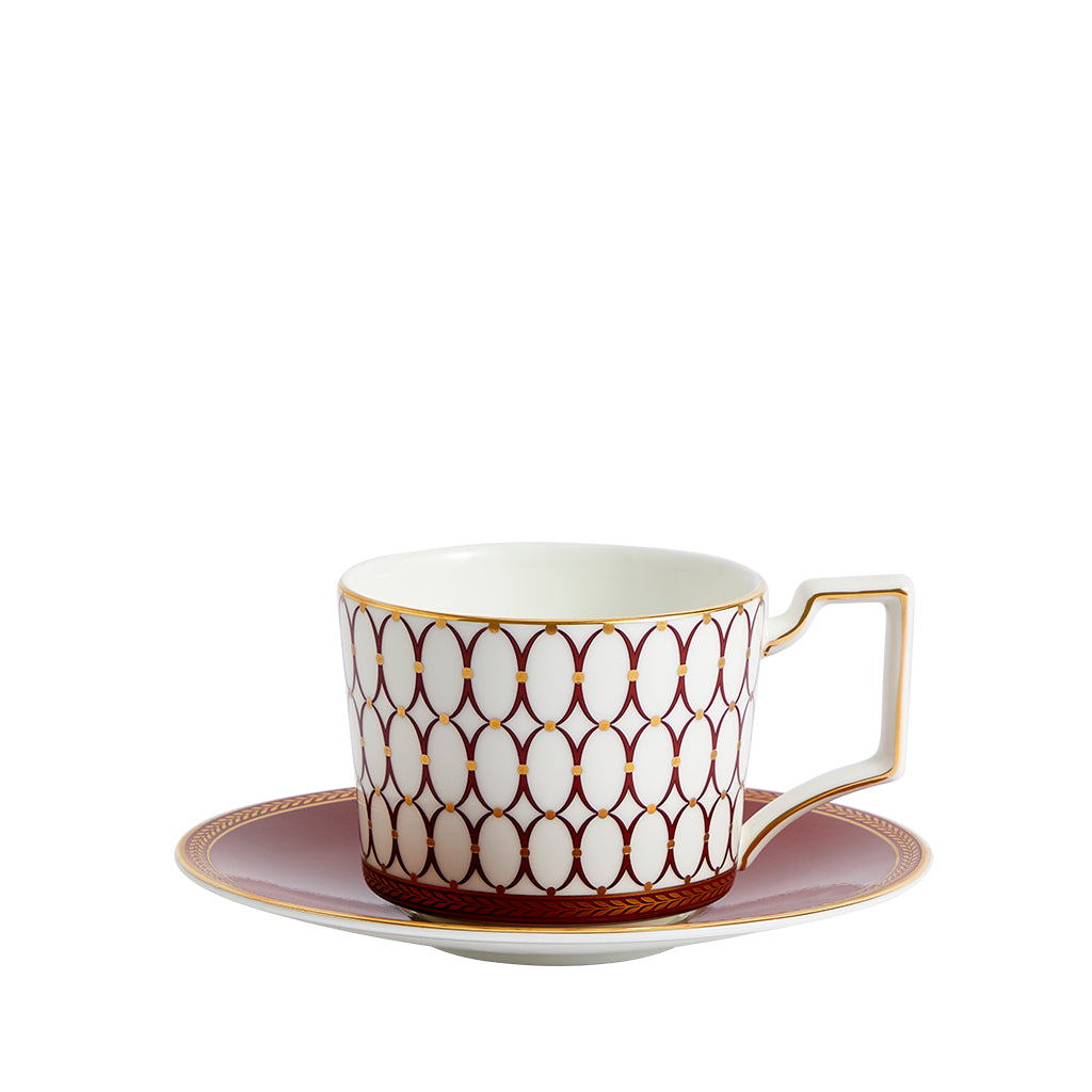Wedgwood Renaissance Red Tea Cup & Saucer