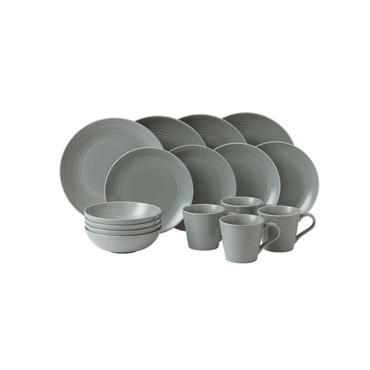 Royal Doulton Gordon Ramsay Maze Dark Grey 16 Piece Dinner Set
