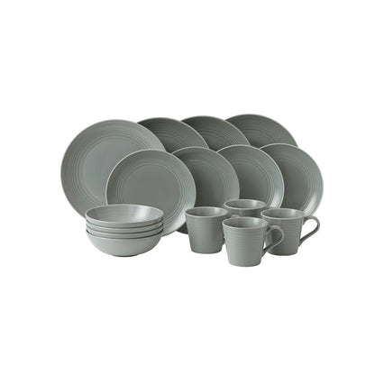 Royal Doulton Gordon Ramsay Maze Dark Grey 16 Piece Dinner Set