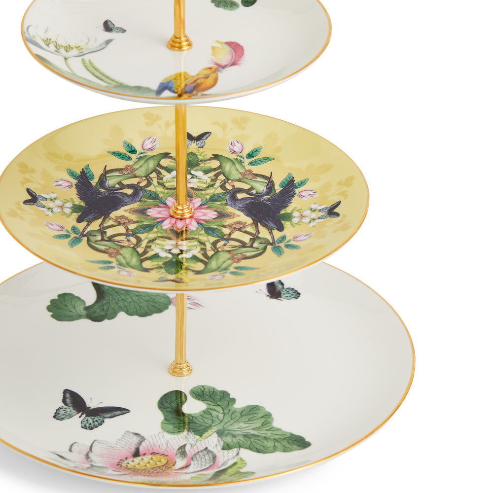 Wedgwood Wonderlust Waterflily 3 Tier Cake Stand