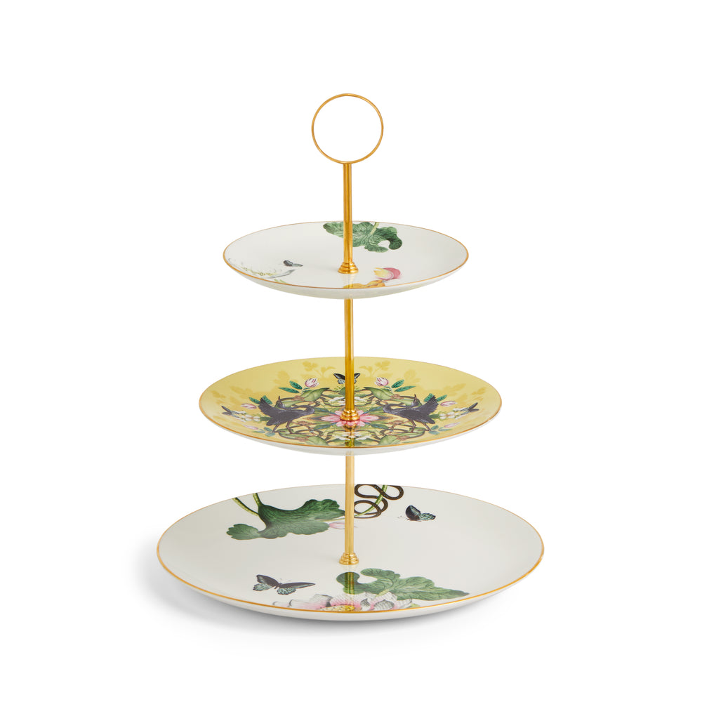 Wedgwood Wonderlust Waterflily 3 Tier Cake Stand