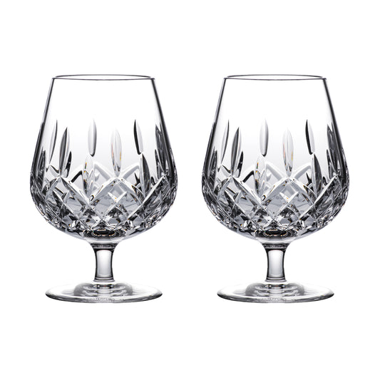 Waterford Crystal Lismore Connoisseur Brandy Balloon Glass Set of 2