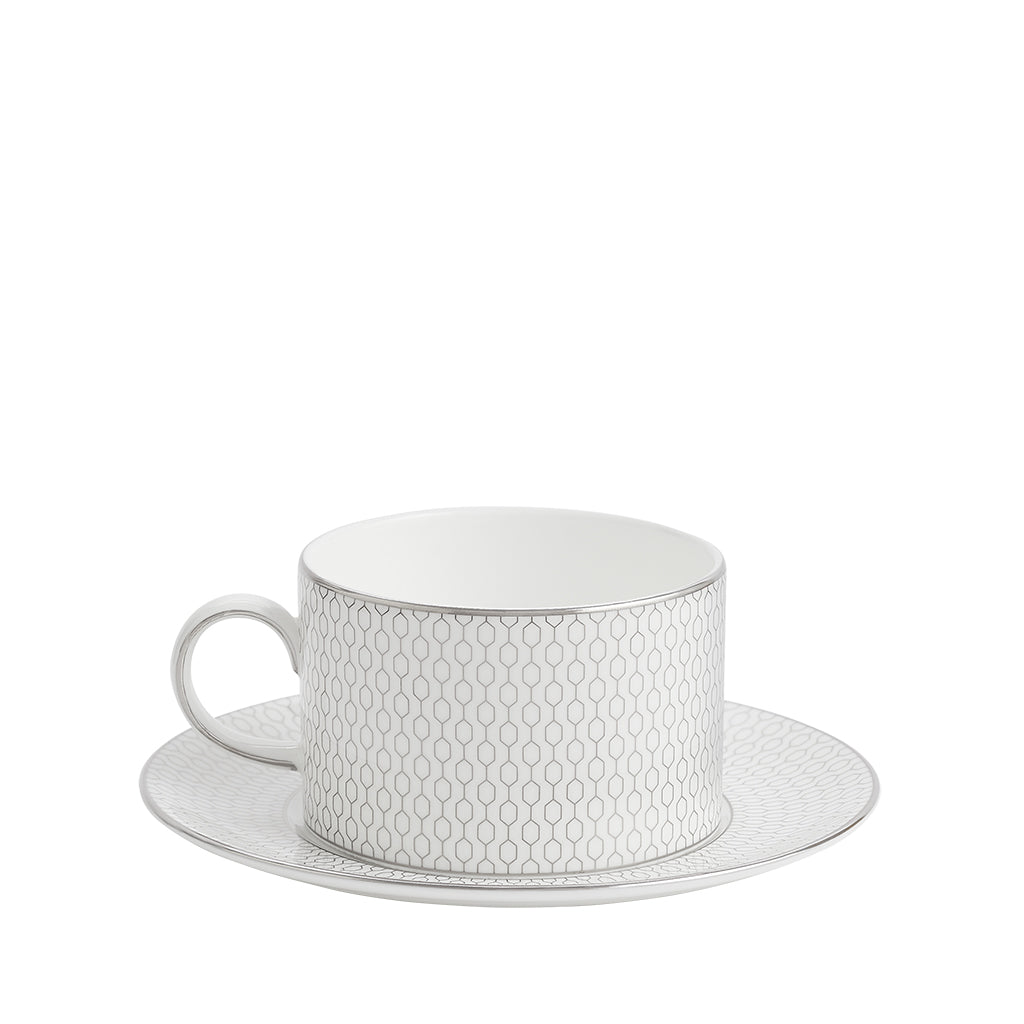 Wedgwood Gio Platinum Tea Cup & Saucer