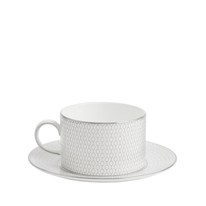 Wedgwood Gio Platinum Tea Cup & Saucer
