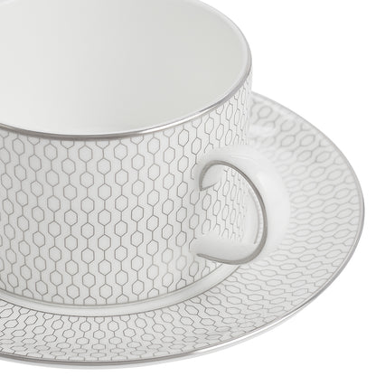 Wedgwood Gio Platinum Tea Cup & Saucer