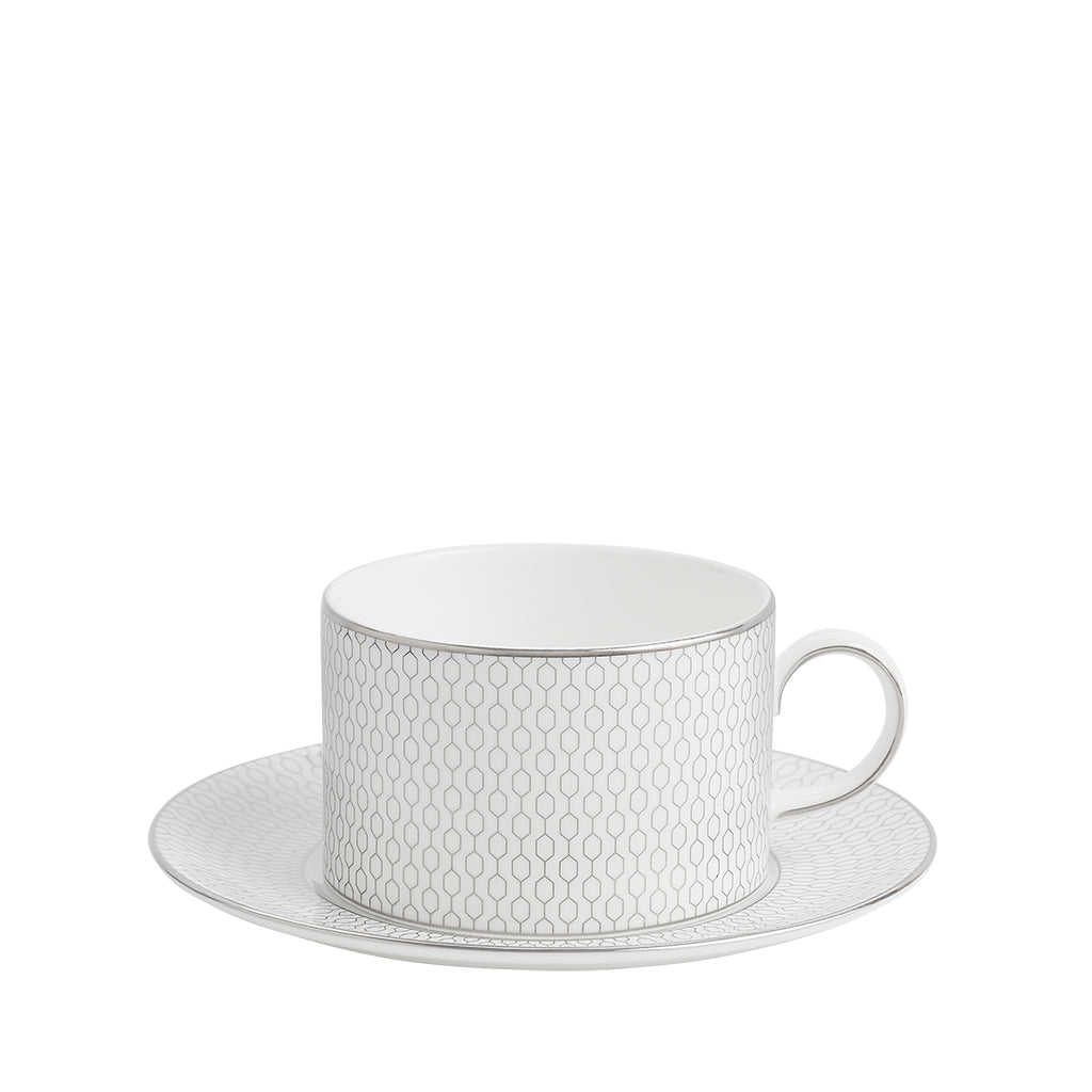 Wedgwood Gio Platinum Tea Cup & Saucer