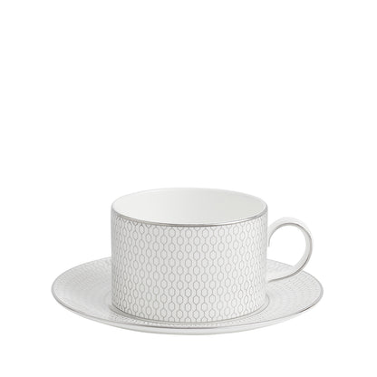 Wedgwood Gio Platinum Tea Cup & Saucer