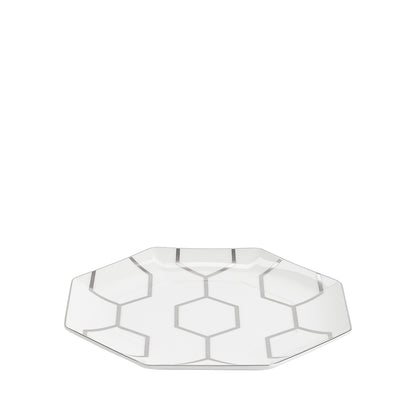 Wedgwood Gio Platinum Octagonal Side Plate 23cm