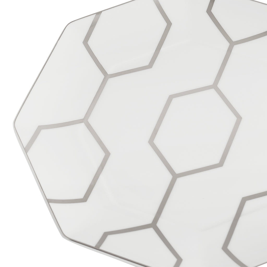 Wedgwood Gio Platinum Octagonal Side Plate 23cm