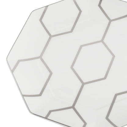 Wedgwood Gio Platinum Octagonal Side Plate 23cm