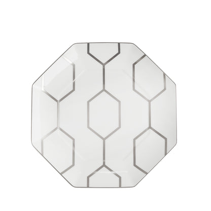 Wedgwood Gio Platinum Octagonal Side Plate 23cm