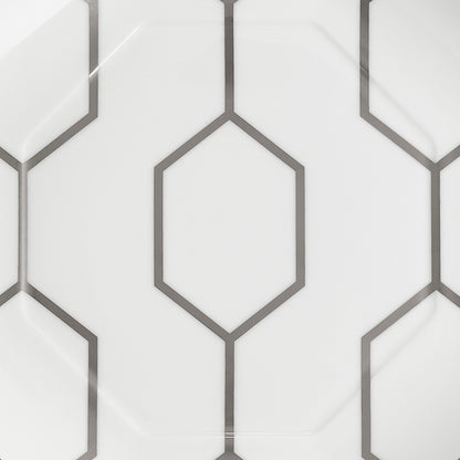 Wedgwood Gio Platinum Octagonal Side Plate 23cm