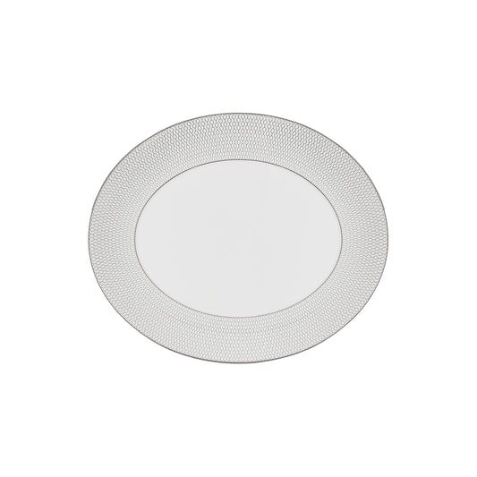 Wedgwood Gio Platinum Oval Serving Dish 33cm