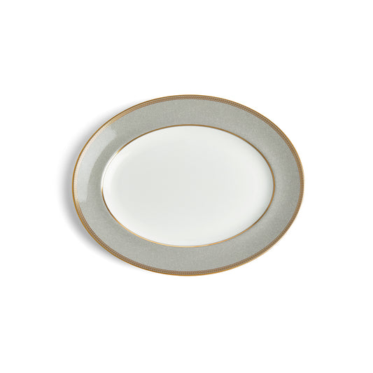 Wedgwood Renaissance Grey Oval Serving Platter 35cm