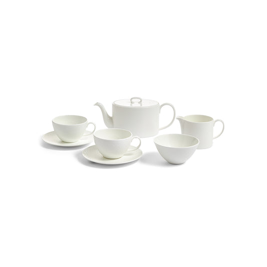 Wedgwood Gio White Teaware Set of 7