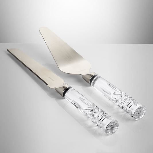 Waterford Crystal Lismore Cake Knife and Server Set