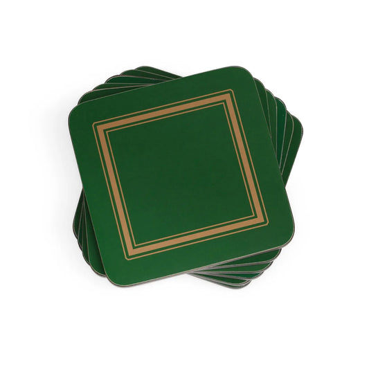 Pimpernel Classic Emerald Coasters Set of 6