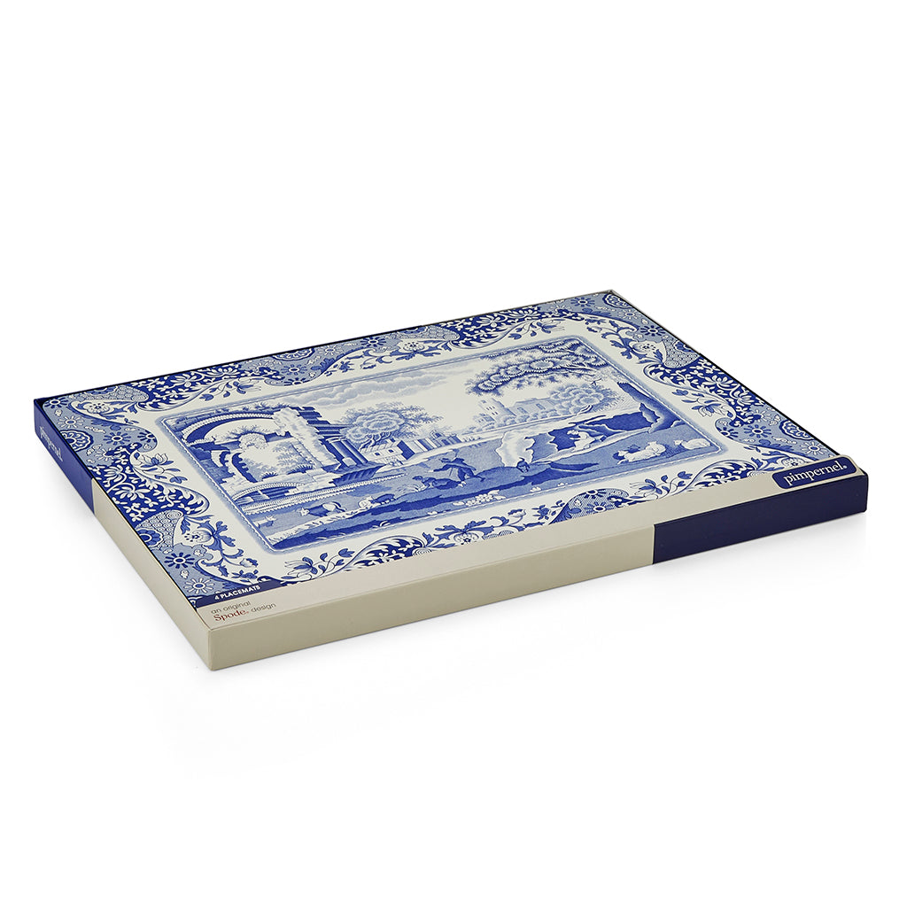Pimpernel Blue Italian Large Placemats Set of 4 Havens