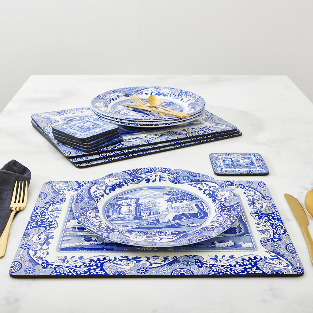 Pimpernel Blue Italian Large Placemats Set of 4 Havens