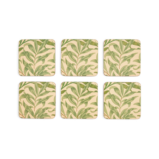 Pimpernel Morris & Co - Willow Bough Green Coasters Set of 6