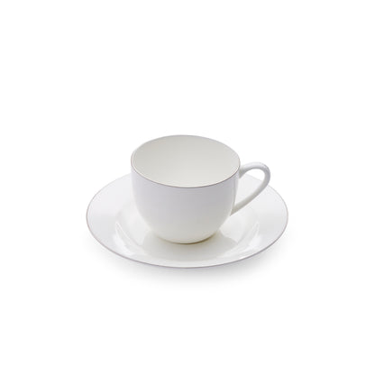 Royal Worcester Serendipity Platinum Teacup & Saucer