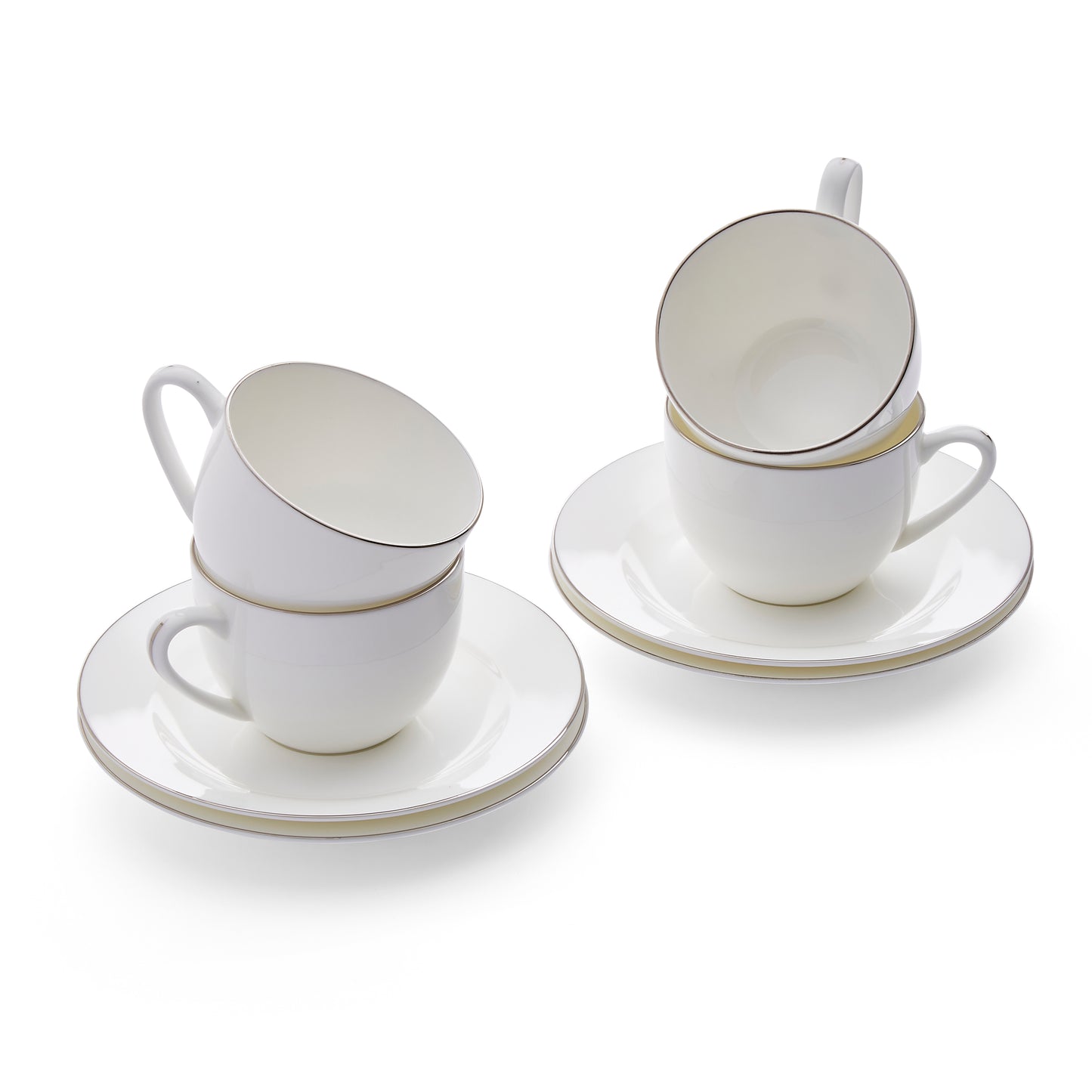 Royal Worcester Serendipity Platinum Teacup & Saucer