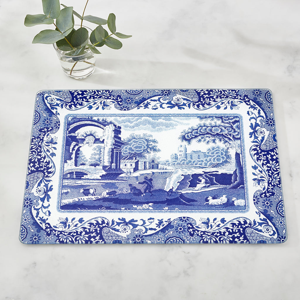 Pimpernel Blue Italian Glass Worktop Saver