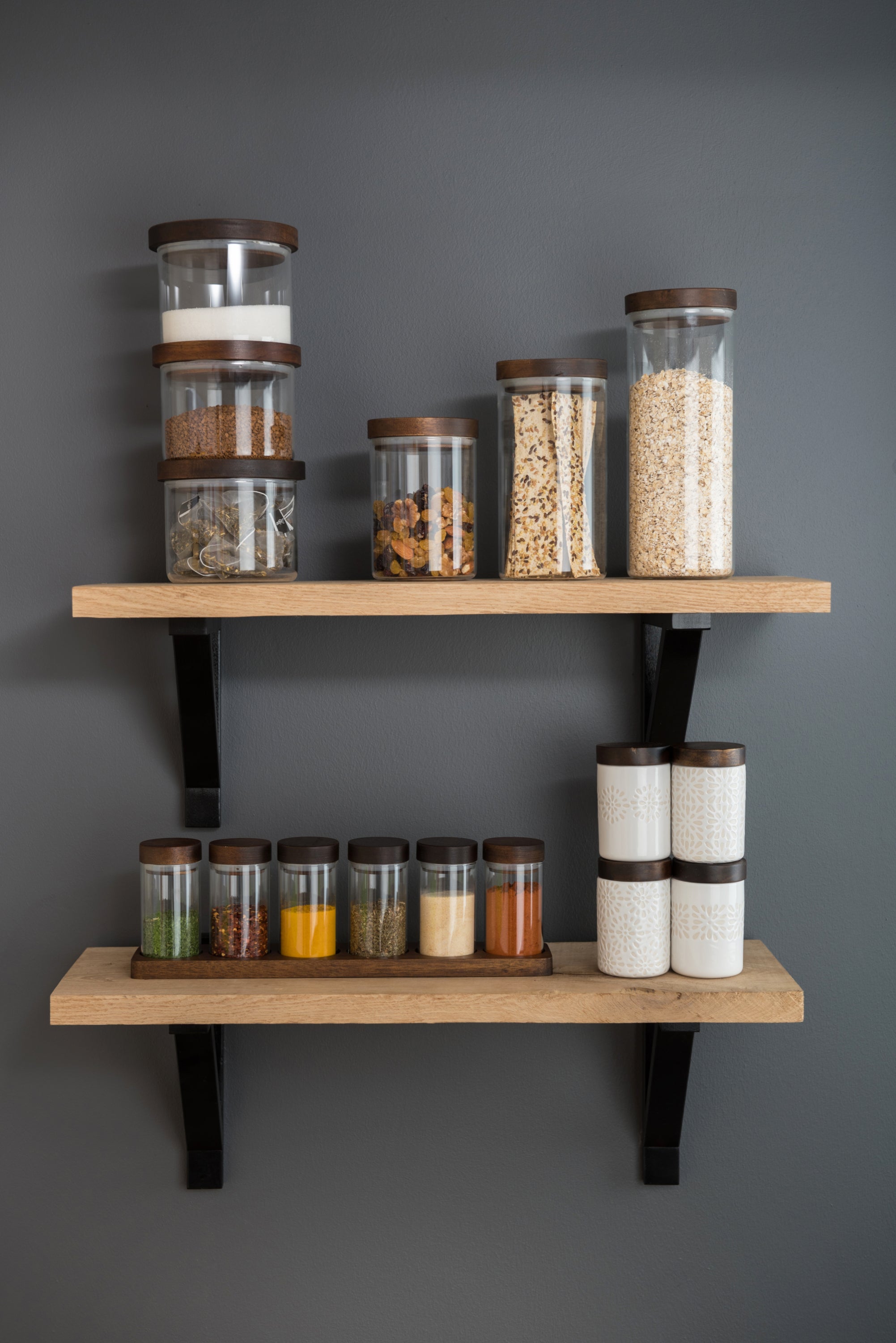 Artisan Street Stacking Glass Storage Jars