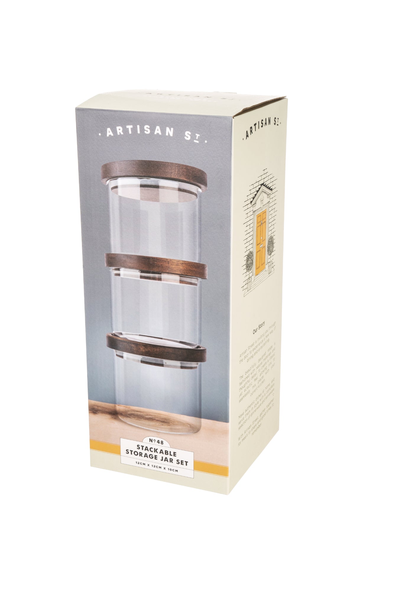 Artisan Street Stacking Glass Storage Jars