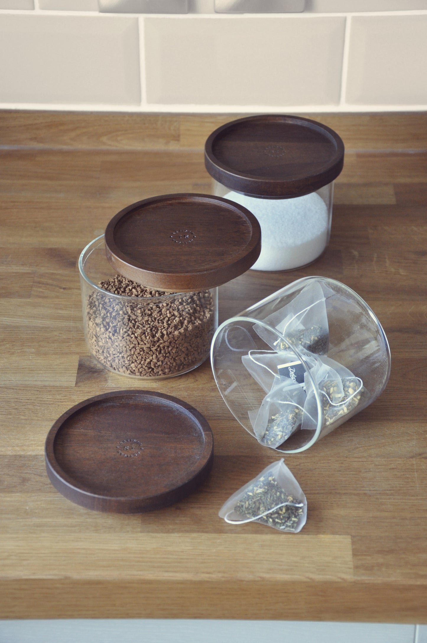 Artisan Street Stacking Glass Storage Jars