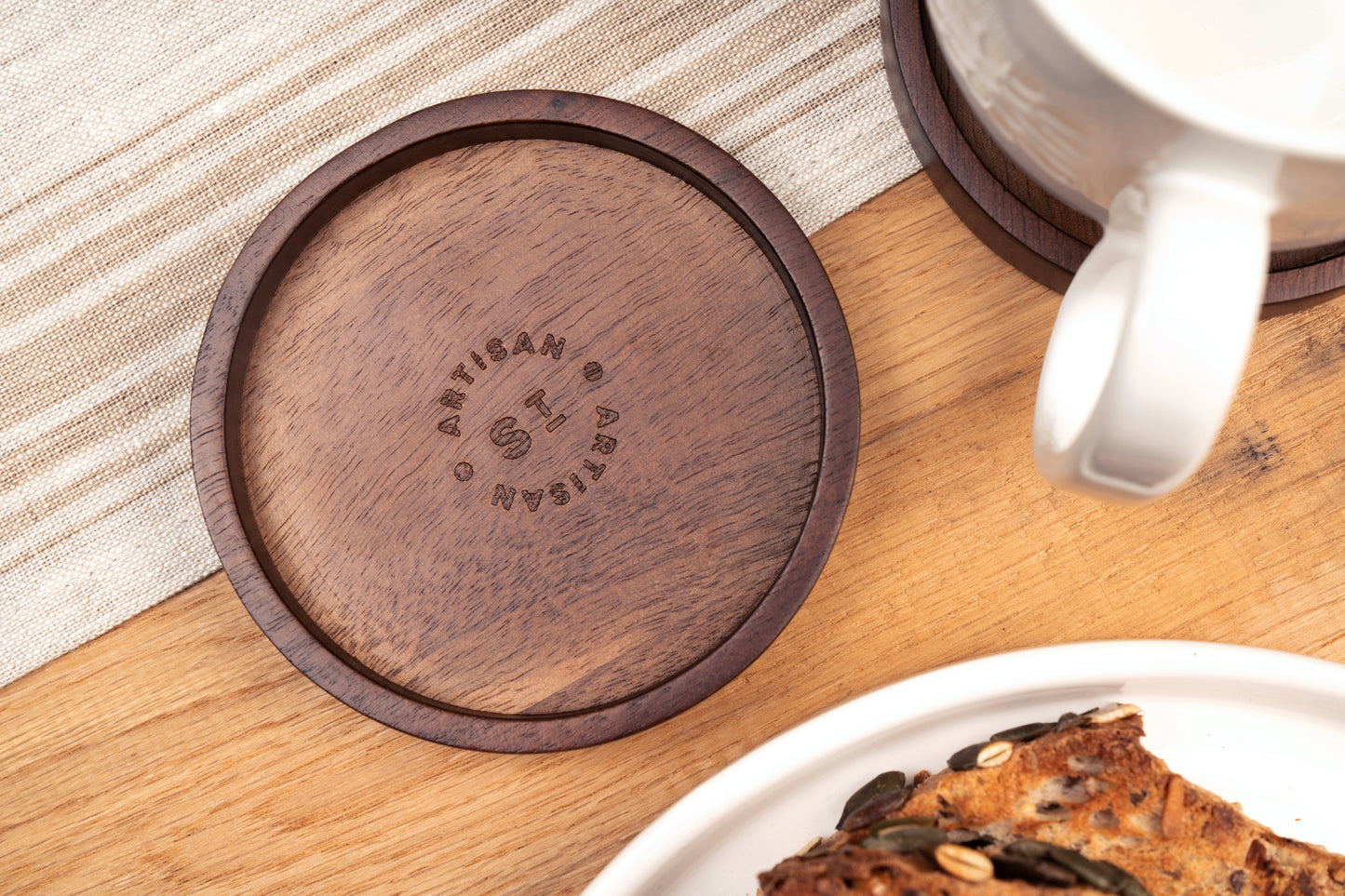 Artisan Street Acacia Coasters Set of 4