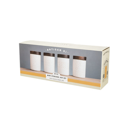 Artisan Street Mini Storage Jar Set of 4