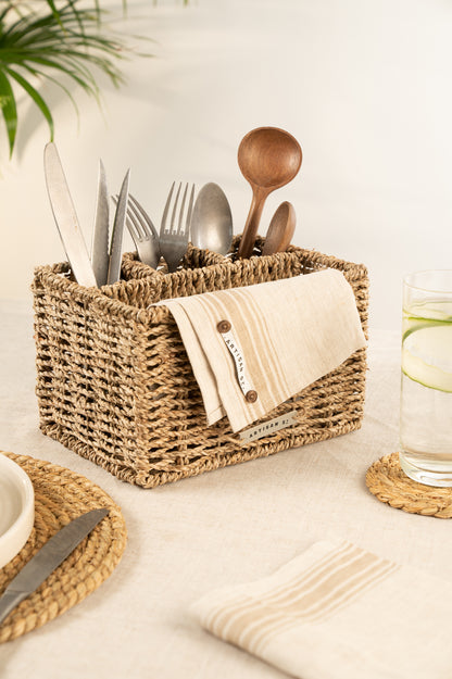 Artisan Street Seagrass Cutlery Caddy