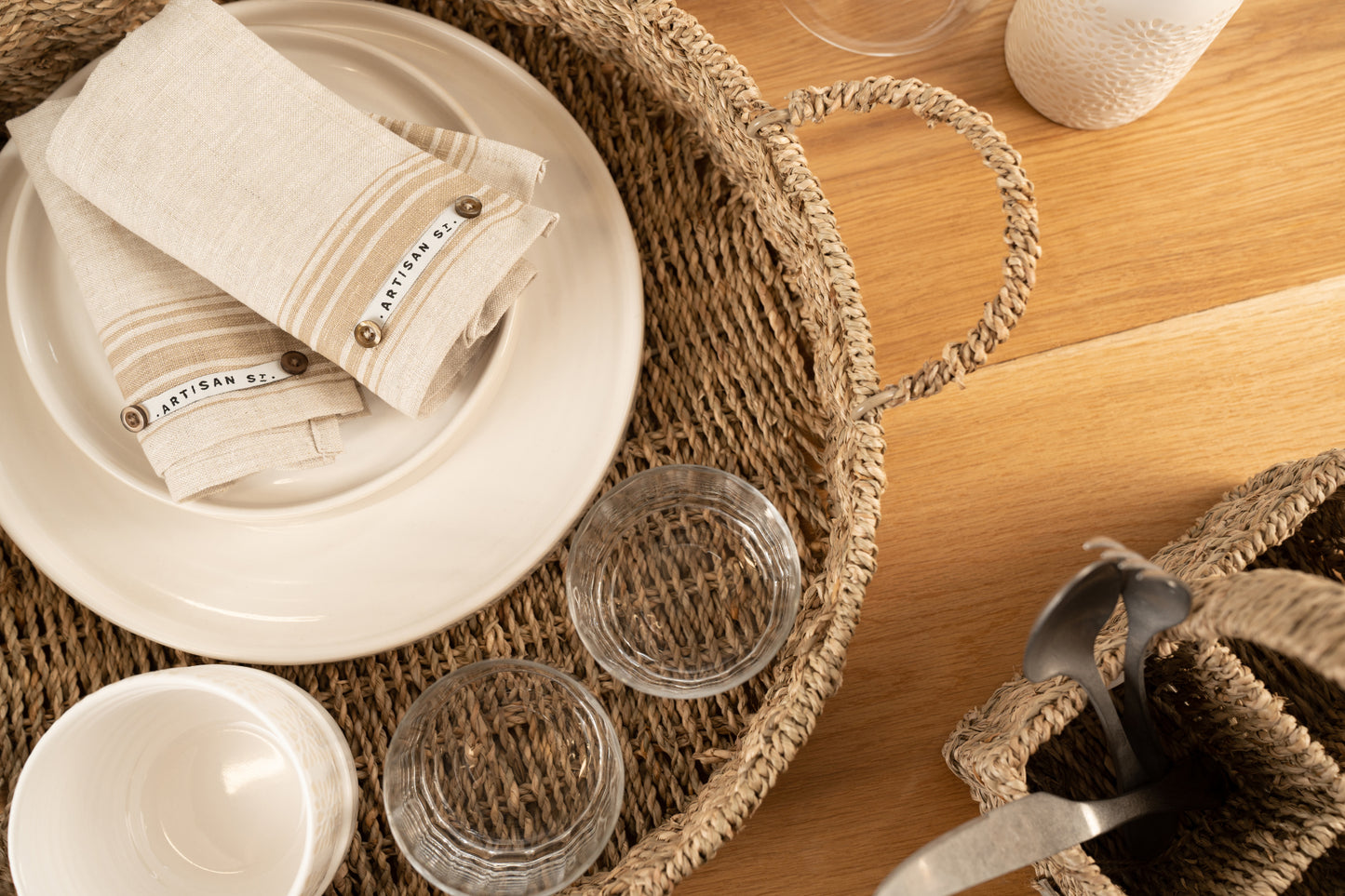 Artisan Street Seagrass Cutlery Caddy