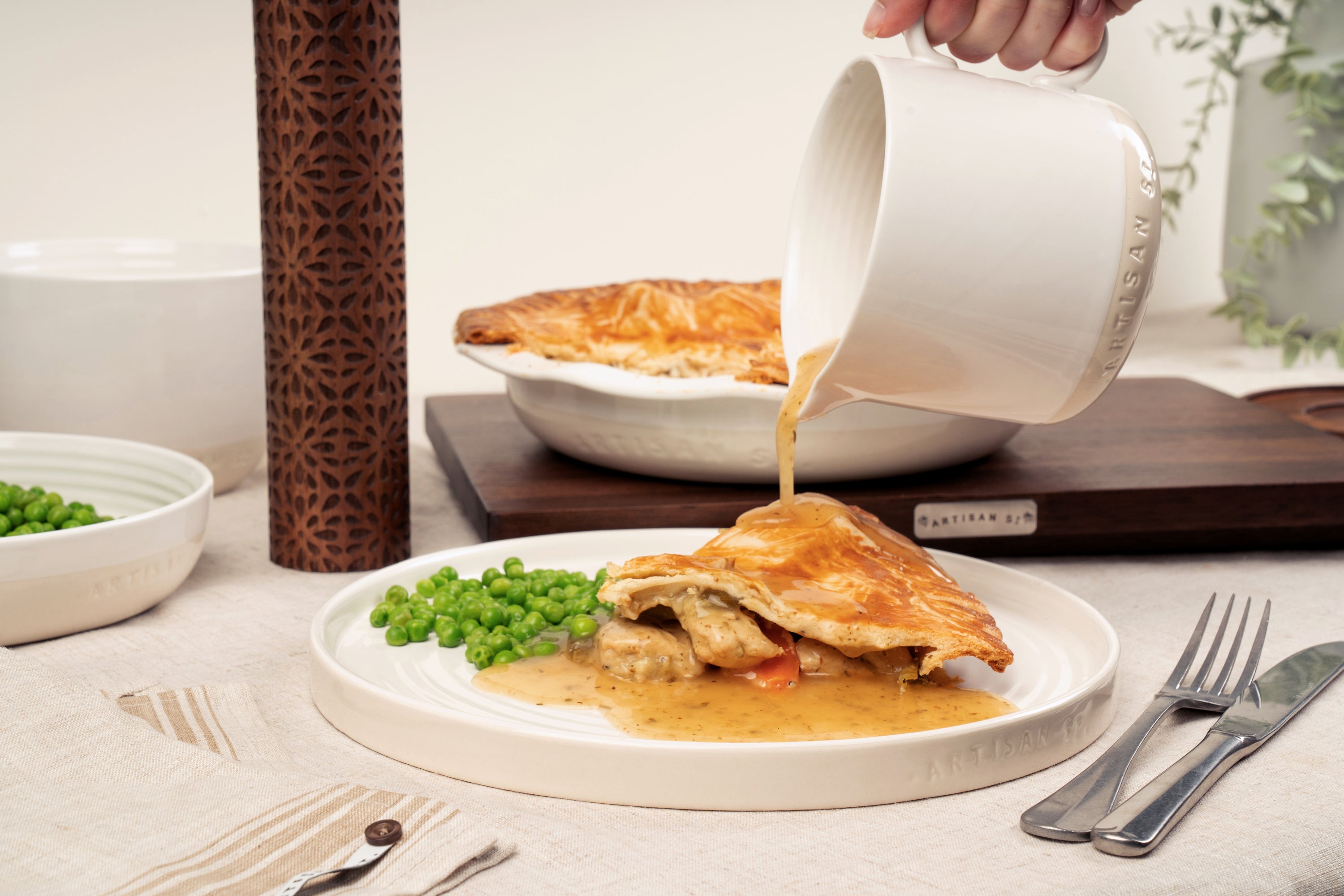 Artisan Street Sauce Boat with Saucer
