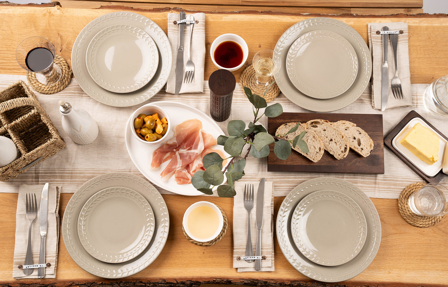 Artisan Street Leaf 12 Piece Dinner Set