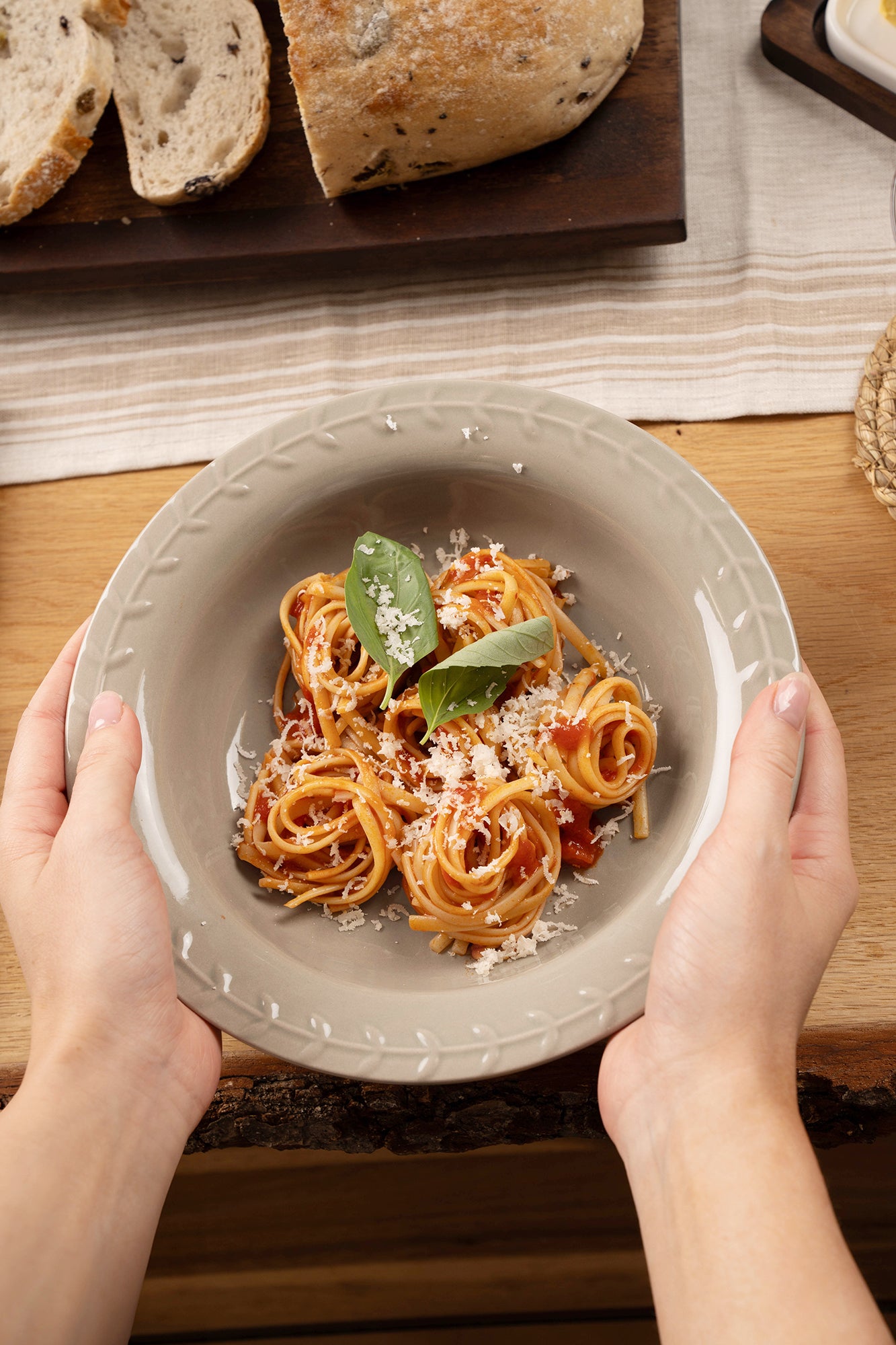 Artisan Street Leaf Pasta Bowl