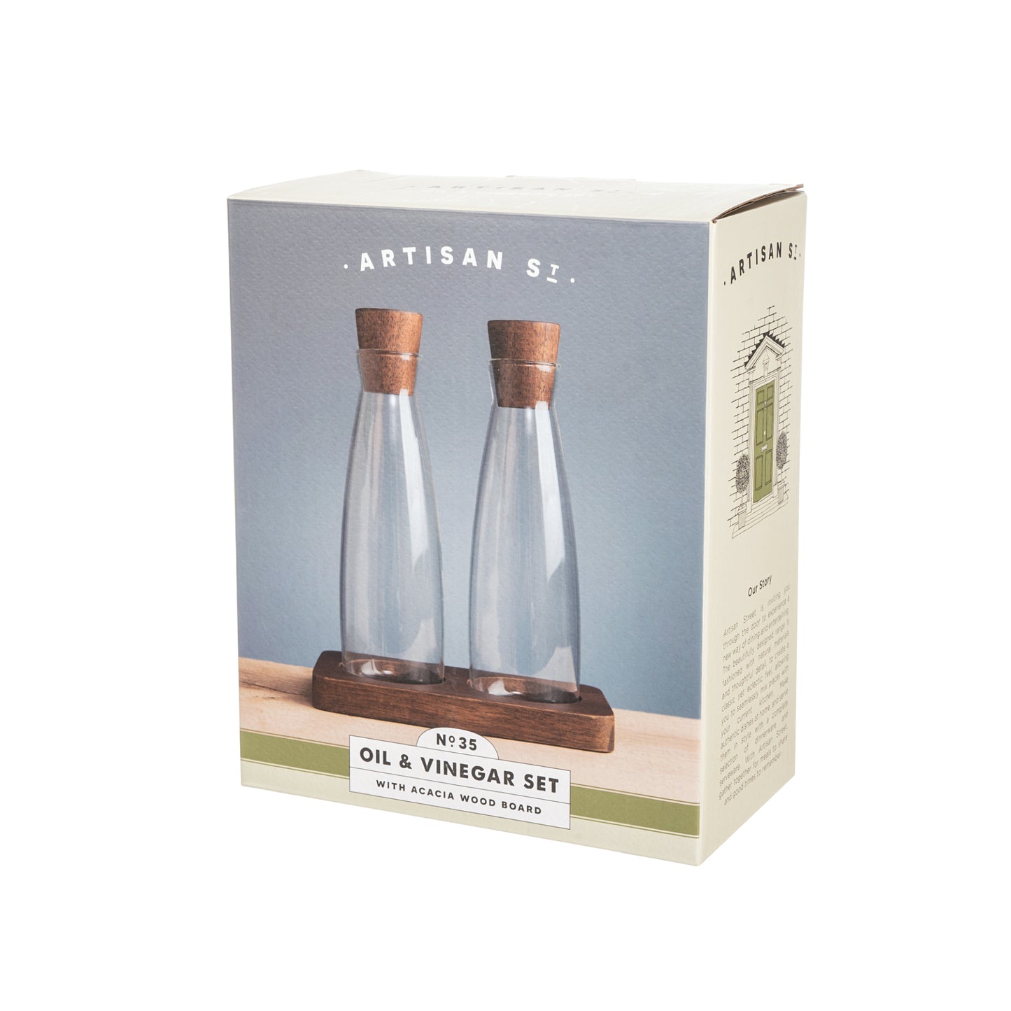 Artisan Street Glass Oil & Vinegar Set