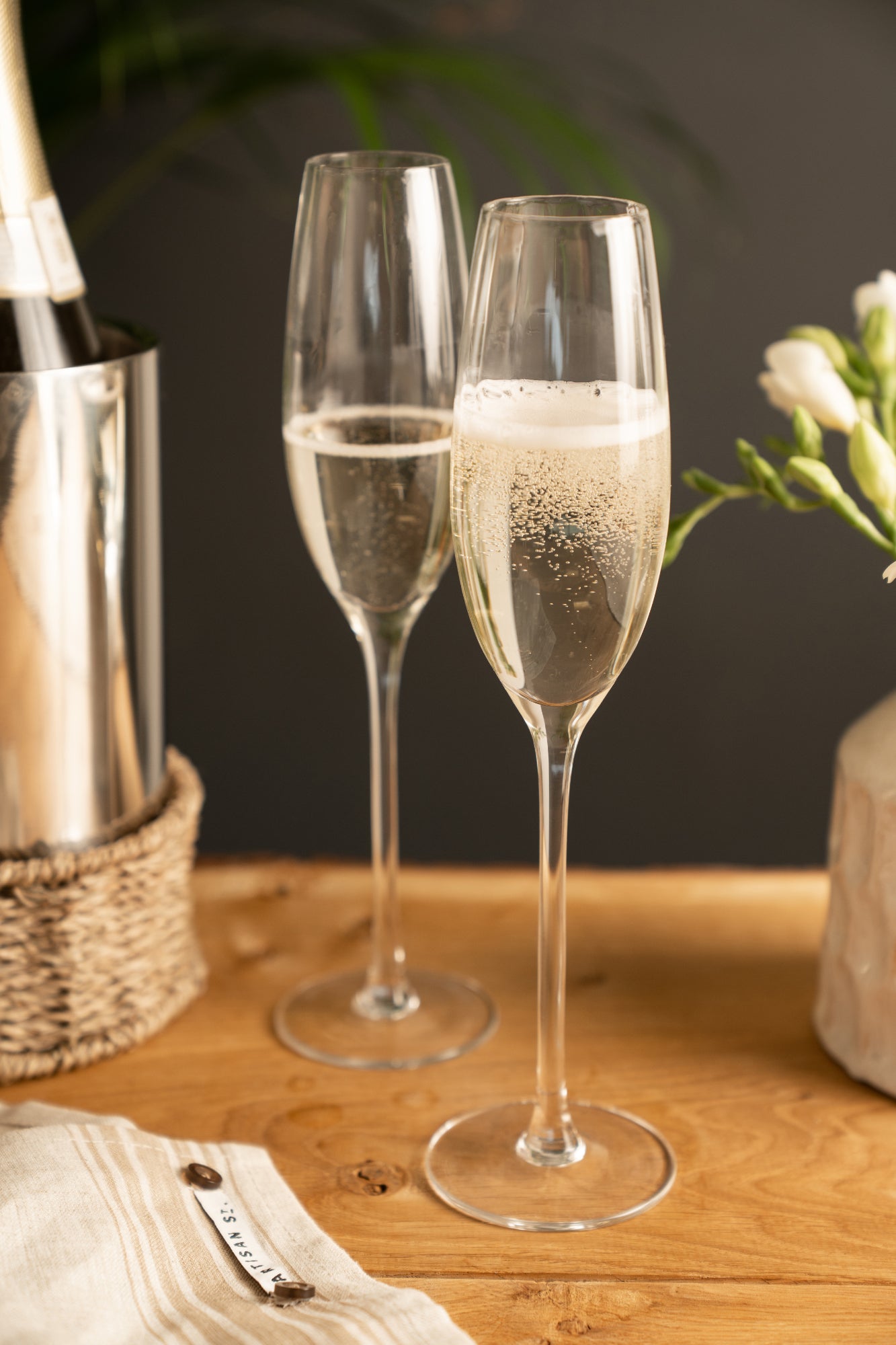 Artisan Street Ripple Champagne Glass Set of 4