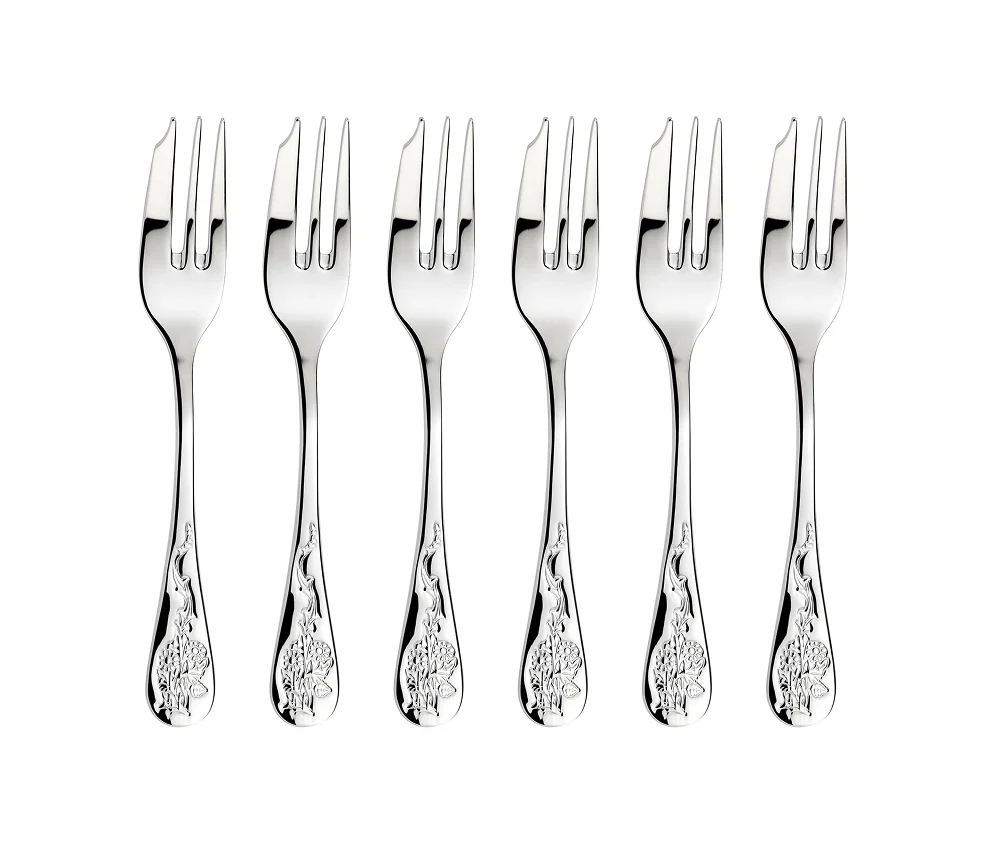 Arthur Price Morris & Co. Blackthorn Box of 6 Pastry Forks-Goviers
