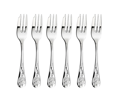 Arthur Price Morris & Co. Blackthorn Box of 6 Pastry Forks-Goviers
