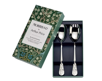 Arthur Price Morris & Co. Blackthorn Boxed Salad Serving Spoon & Fork-Goviers