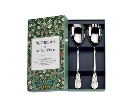 Arthur Price Morris & Co. Blackthorn Boxed Salad Serving Spoon & Fork-Goviers