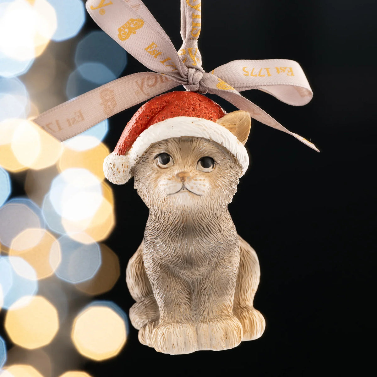 Aynsley Christmas Kitten Hanging Ornament-Goviers