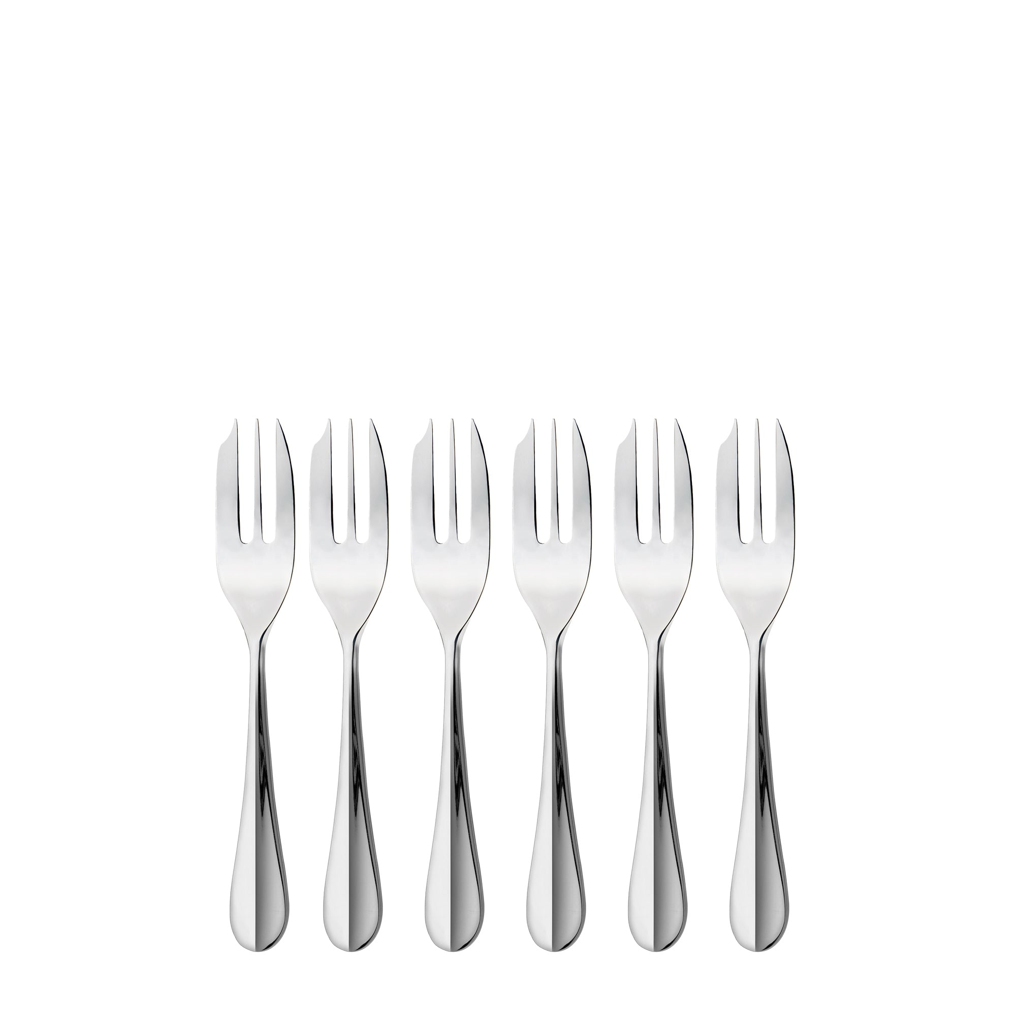 Charingworth Baguette Mirror 6 Piece Pastry Fork Set