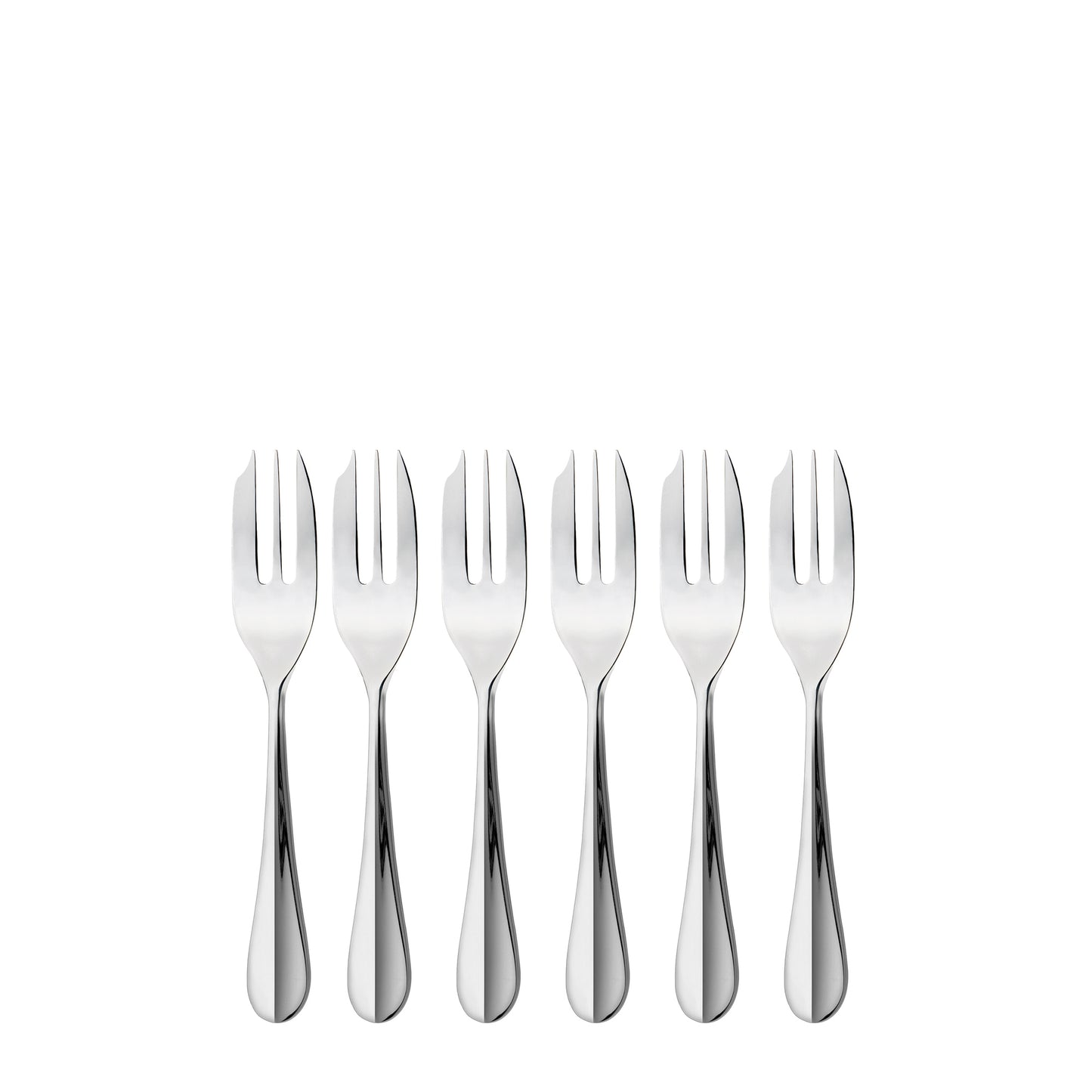 Charingworth Baguette Mirror 6 Piece Pastry Fork Set