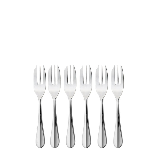 Charingworth Baguette Mirror 6 Piece Pastry Fork Set