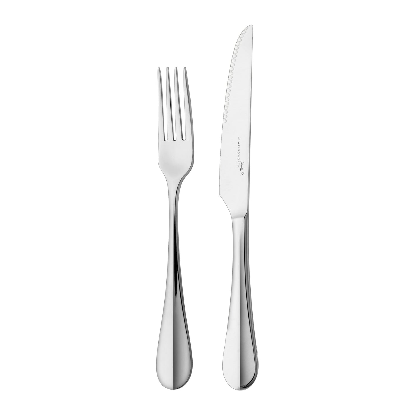 Charingworth Baguette Mirror Wooden Box Steak Set 12 Piece