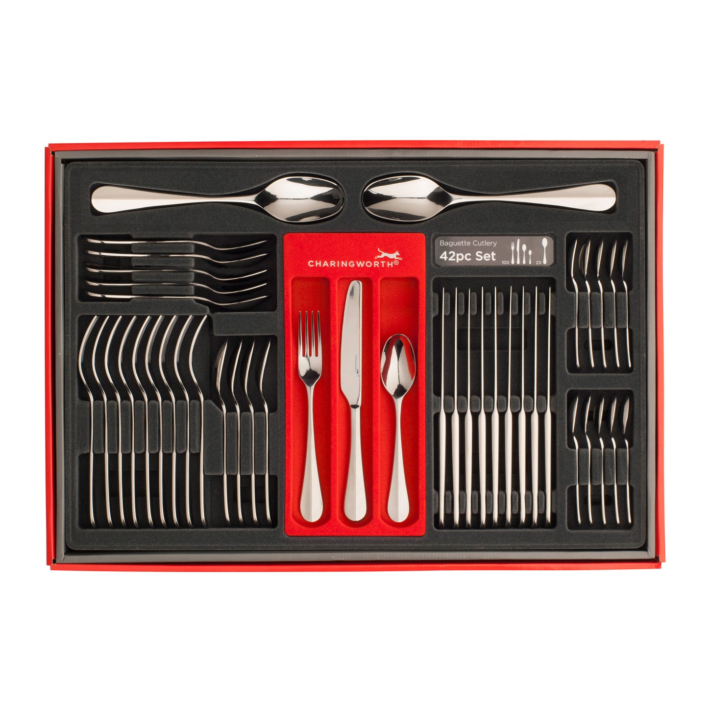 Charingworth Baguette Mirror 42 Piece Cutlery Set